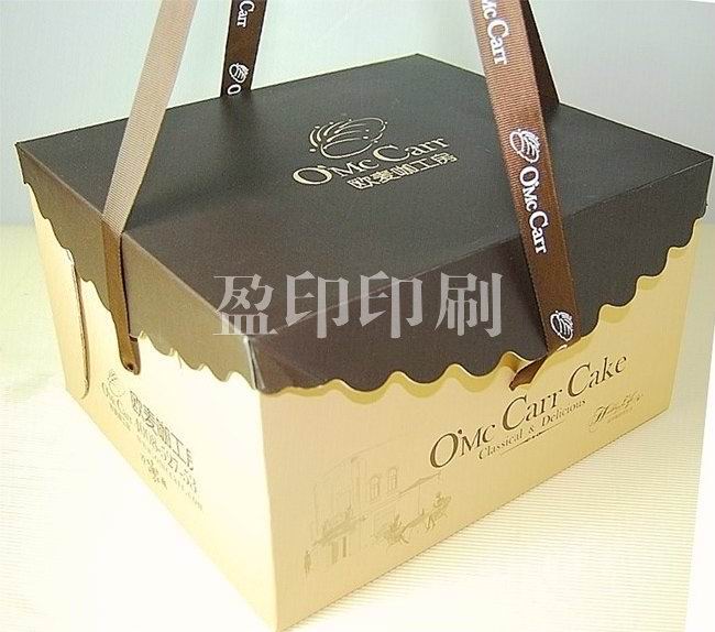 Corrugated paper (pit paper) cake color box